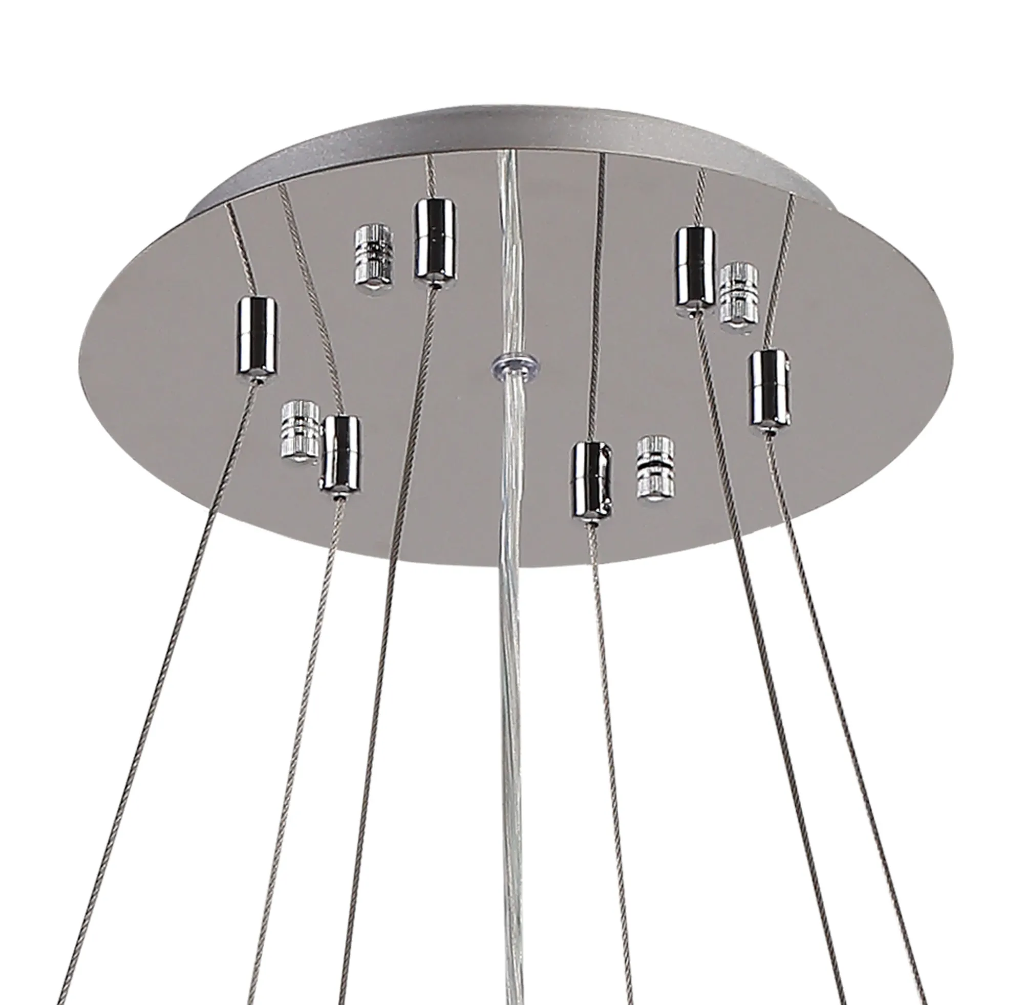 Lowan 790mm 3m Suspension Plate (Max Load 40kg) Polished Chrome, Silver D0566  Deco Lowan Chrome